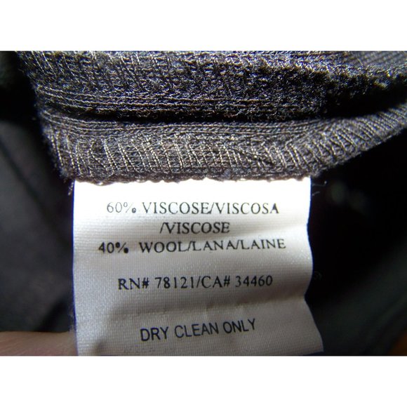 Eileen Fisher Sweater Brown M Wool Blend Stitching Vintage - Picture 6 of 9